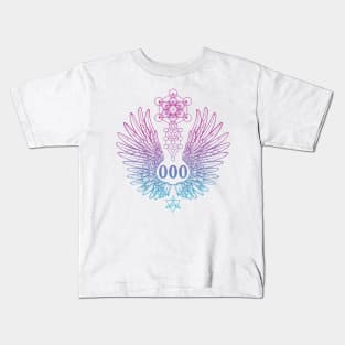 Angel Number 000 Sacred Geometry Kids T-Shirt